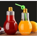 Hot Sale Plastic Juice PET Bottles Bulb Shape